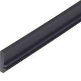 covering butt edge ht 4mm PVC iron grey