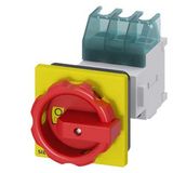 SENTRON, Switch disconnector 3LD, emergency switching-off switch, 3- pole, Iu: