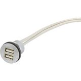 har-port 2x USB 2.0 A-A; 0,5m cable