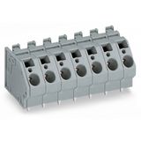 PCB terminal block 6 mm² Pin spacing 10 mm gray