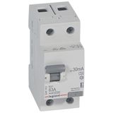 RCD RX³ - 2P - 230 V~ - 63 A - 30 mA - A type