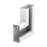 GS-SFS70170RW  Flat corner, for Rapid 80 channel, 70x170mm, pure white Steel