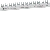 Comb busbar 3P+N 10mm2/12mod. for 1 pc 3+N device and 4 pc 1+N devices