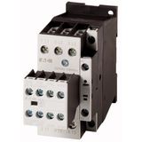 Contactor, 380 V 400 V 11 kW, 2 N/O, 2 NC, RDC 24: 24 - 27 V DC, DC operation, Screw terminals