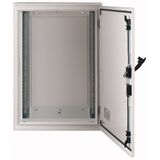 Surface-mounted installation distribution board with swiveling lever, IP55, HxWxD=1060x800x270 mm