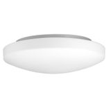 White Opal Glass White Metal LED E27 2x12 Watt 230 Volt IP44 Bulb Excluded D: 40 H: 8 cm