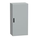 Spacial CRNG plain door w/o mount.plate. H1200xW600xD400 IP66 IK10 RAL7035.