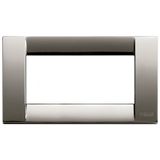 Classica plate 4M metal black chrome