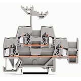 Double-deck terminal block Through/through terminal block with additio