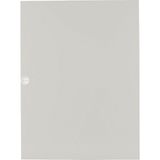 Flush mounted steel sheet door grey, for 24MU per row, 6 rows