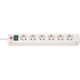 Bremounta Extension Socket 6-way white 3m H05VV-F 3G1.5