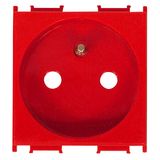 Socket with earthed pin and higher protection cover red 16A