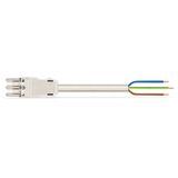 pre-assembled connecting cable Eca Socket/open-ended light green