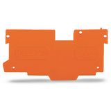 End and intermediate plate 1.1 mm thick orange