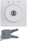 Centre plate lock + push lock function blind switch, key remov, Q.1/Q.