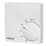 Active white room controller extra flat, 5-30C, AC 24V, 1 NC contact, 5 A, with TA approx.5K, RAL 9016