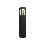 Aries Bollard 900mm Cool White Black