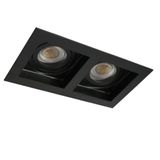 Akrah Rectangular Recessed Spotlight Black