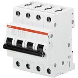 S204-D10 Miniature Circuit Breaker - 4P - D - 10 A