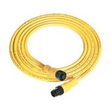 Allen-Bradley 889D-F5ACDM-10 Patchcord: DC Micro (M12), Female, Straight, 5-Pin, PVC Cable, Yellow, Unshielded, IEC Color Coded, DC Mic, Male, Straight, 10 meter (32.8 feet), 22AWG