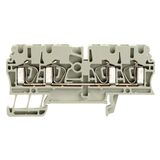 Feed-through terminal block, Tension-clamp connection, 2.5 mm², 800 V,