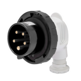 90° PLUG - IP67 - 3P+E 16A 480-500V 50/60HZ - BLACK - 7H - SCREW WIRING