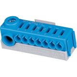 Plug-type terminal KSK for wall pan. 1x N potential, 1x 2.5-25 mm2 and 7x 0.5-4 mm2