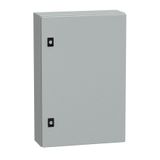 Spacial CRN plain door with mount.plate. H600xW400xD150 IP66 IK10 RAL7035..