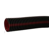 Tube conduit for Ø160mm pipes with wire pullers for high currents - black with red stripes