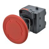 Emergency stop switch, Push-In, non-illuminated, 60 mm dia, push-lock/ A22E0320H