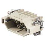 Contact insert (industry plug-in connectors), Male, 250 V, 10 A, Numbe