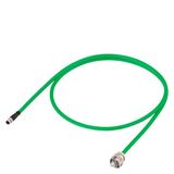 DRIVE-CLiQ adapter cable pre-fabricated type: 6FX8002-2DC38 DRIVE-CLiQ with 24 V M12 male/ RJ45 IP67  6FX8002-2DC38-1AH0