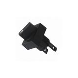 Selector switch, non-illuminated, lever type, rectangular, 2 notches,