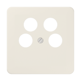 Centre plate for 4-hole SAT-TV socket 561-4SAT2