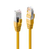 10m Cat.6A S/FTP LSZH Cable, Yellow RJ45, M/M, 500MHz, Copper