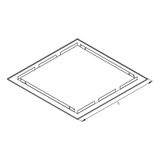 Flushmount Combiframe for Homecabinet 2, RAL9003