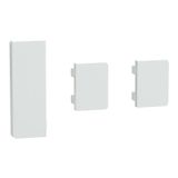 Push button sensor Flex, KNX, system design, 3-fold, rocker, lotus white