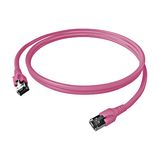 Patchcord RJ45 shielded Cat.6a 10GB, LS0H, erikaviolet, 2.0m