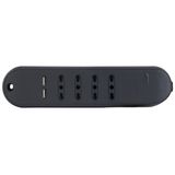 SLIM Mos 4 socket + 2 usb switch safe grey