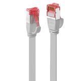 2m Cat.6 U/FTP Flat Network Cable, Grey RJ45, M/M, 250MHz, copper, 32AWG