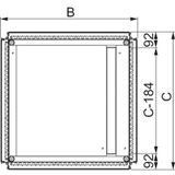 Spacial SF 1 entry cable gland plate - fixed by clips - 600x800 mm