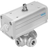 VZBA-11/2"-GGG-63-32L-F0405-V4V4T-PP60-R-90-C Ball valve actuator unit