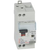 Monoblock differential circuit breaker DX³6000 10kA high inlet and low outlet U+N screw 230V~ - 16A - typeAC 30mA