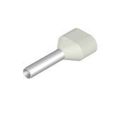 Wire end ferrule, Twin wire-end ferrule, 0.75 mm², Stripping length: 1