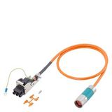 Power cable pre-assembled type: 6FX5002-5DS01 (1FT/1FK/1PH for SINAMICS) 4x 1.5+(2x1.5)…6FX5002-5DS01-1JE0