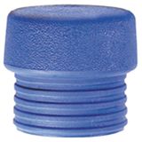 Hammer face, blue, for Safety soft-face hammer.