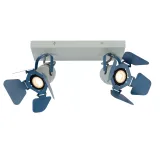 Lucide PICTO - Ceiling spotlight Children - 2xGU10 - Blue