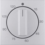 Centre plate for mechanical timer, B.7, al., matt, lacq.