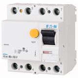 Residual current circuit breaker (RCCB), 100A, 4p, 30mA, type G/F