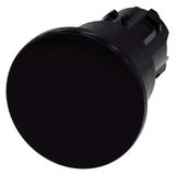 Mushroom pushbutton, 22 mm, round, plastic, black, 40mm, latching, pull-to-unlatch...3SU1000-1BA10-0AA0-Z Y19